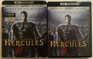 The Legend Of Hercules 4k Ultra Hd Blu Ray 2 Disc Set,  Rare Oop Slipcover Sleev