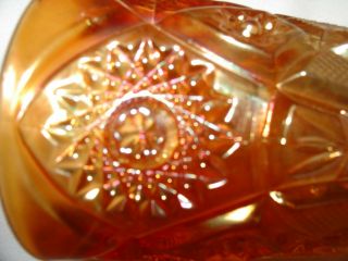 Carnival Glass Marigold Tumbler Imperial CrabClaw,  rare 2