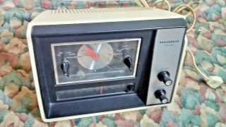 Vintage Panasonic Rc - 6121 Fm/am Radio /clock /alarm Rare