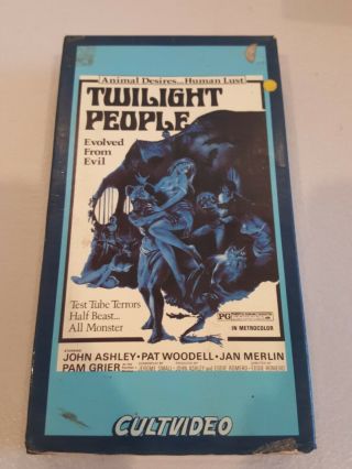 Twilight People 1972 Rare Vhs Pam Grier Eddie Romero 1982 Cultvideo Release