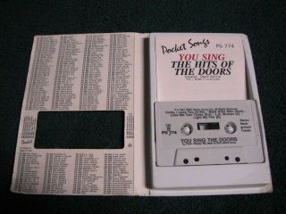 RARE THE DOORS YOU SING THE HITS POCKET SONGS CASSETTE 1991 LIGHT MY FIRE, 2