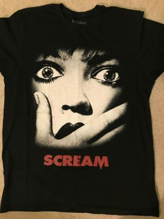 Rare Wes Craven Scream Horror Movie T - Shirt 1996 Slasher Neve Campbell Lg