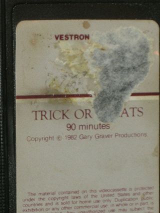 Trick Or Treats vhs 1982 RARE Horror Vestron Video 80s Halloween David Carradine 4