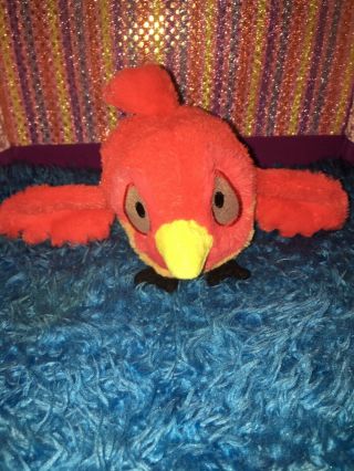 Vguc - Htf - Rare - 7.  5” Plush Angry Birds Rio Caged Red