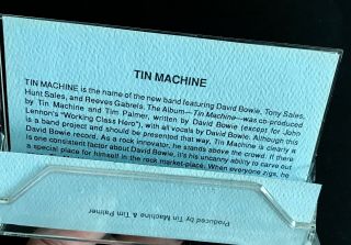TIN MACHINE David Bowie VERY RARE 1989 ADVANCE CASSETTE Sampler Edits EMI US 3