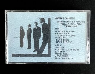 TIN MACHINE David Bowie VERY RARE 1989 ADVANCE CASSETTE Sampler Edits EMI US 4