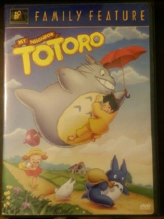 My Neighbor Totoro Dvd Out Of Print Rare Miyazaki Fox Family English Audio Oop