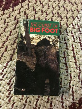 The Curse Of Bigfoot Horror Sov Slasher Rare Oop Vhs Big Box Slip