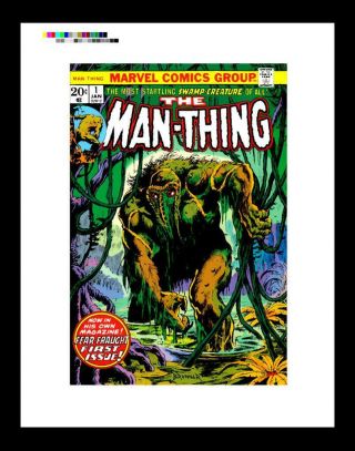 Frank Brunner Man - Thing 1 Rare Production Art Cover
