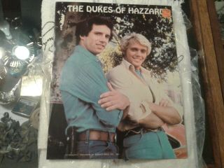 Rare 1981 The Dukes Of Hazzard Bo & Luke Duke Folder School Book