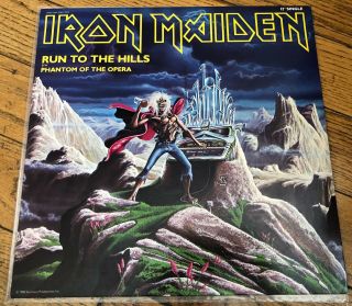 Iron Maiden - Run To The Hills (rare U.  S.  Promo Only 12 " Vinyl)