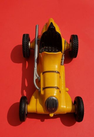 Rare 97 Yellow Roy Cox Thimble Drome Champion Tether Car - Made In Usa