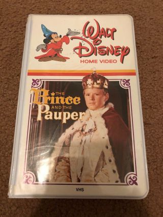 Disney - The Prince And The Pauper (79vs) Vhs (white Clam Shell) Rare