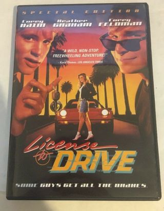 License To Drive (dvd,  2005) Rare Oop Vg Shape Corey Haim Feldman Anchor Bay