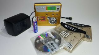 Rare Sony Walkman Mz - N505 Netmd Mdlp Minidisc Player/recorder Digital Mega Bass