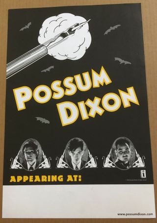 Possum Dixon Rare 1998 Double Sided Tour Promo Poster For Sheets Cd Usa 12 X 18