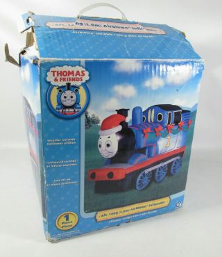 Rare 2008 Light Up Gemmy Christmas 6ft Thomas The Train Airblown Inflatable