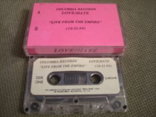 Very Rare Promo Love/hate Cassette Tape Live From The Empire Halloween 1990 Ratt