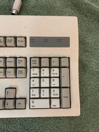 Vintage Rare Lite - On Mechanical Keyboard AT 5 Pin Connector Model 6K - 3000RN Work 3