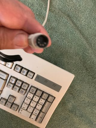 Vintage Rare Lite - On Mechanical Keyboard AT 5 Pin Connector Model 6K - 3000RN Work 4