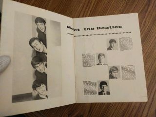 The Beatles RARE August 1963 U.  K.  tour program complete unmarked cond 3