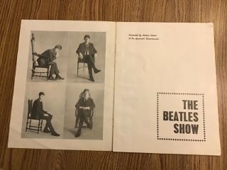 The Beatles RARE August 1963 U.  K.  tour program complete unmarked cond 5