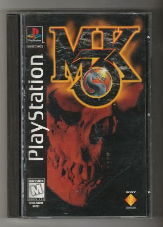 Mortal Kombat 3 Sony Playstation 1 Game Rare Htf Ps1 Mk3 Long Box Complete
