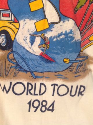 RARE Vintage Beach Boys 1984 World Tour Med long sleeve t - shirt Pet Sounds Smile 6