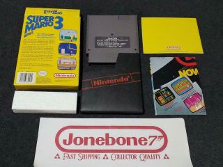 NES Nintendo MARIO BROS 3 1st Print Left BROS CIB Box Game RARE Brothers 2