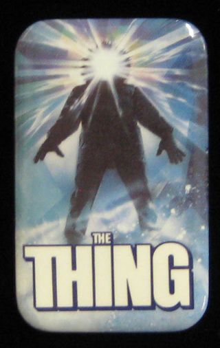 The Thing _rare 1981 Movie Promo Pin Button Badge For Jacket/hat John Carpenter
