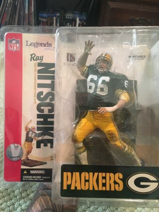 Mcfarlane 2006 Ray Nitschke Green Bay Packers Nfl Legends Series 2 (rare Piece)