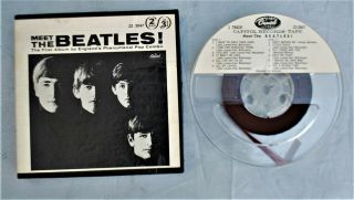 Rare Meet The Beatles 1964 Capitol Z2 2047 2 - Track Mono 5 - Inch Reel To Reel