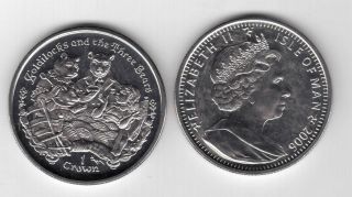 Isle Of Man - Rare 1 Crown Unc Coin 2006 Year Km 1323.  1 Three Bears Tale