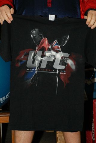 Georges St Pierre Vs Bj Penn Ufc T Shirt - 2009 Fight Rare Med Mma Canada