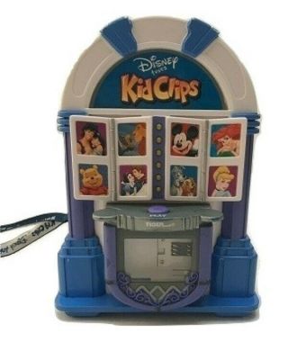 Rare 2002 Tiger Electronics Kid Clips Disney Juke Box Player & 7 Disney Clips