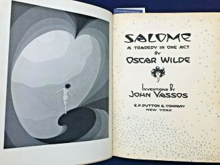 Rare 1927 John Vassos Art Deco Illustrated Book.  Salome By Oscar Wilde 1st Ed