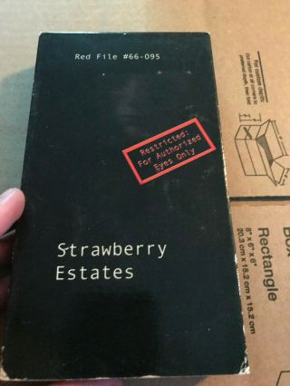 Strawberry Estates Vhs Sov Sub Rosa Rare