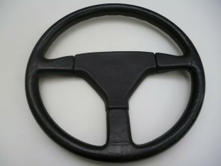 Rare Leather Momo Steering Wheel Mazda Mx5 Miata Eunos Roadster 35cm From Italy