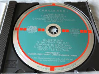 Foreigner 4 Four Cd Target Disc Made In West Germany Atlantic 16999 - 2 Rare Oop