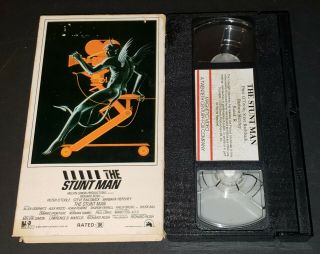 The Stunt Man Vhs 1980 Magnetic Video Very Rare Peter O 