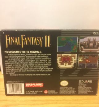 Final Fantasy II (Nintendo Entertainment System,  1991) Complete Rare RPG 6