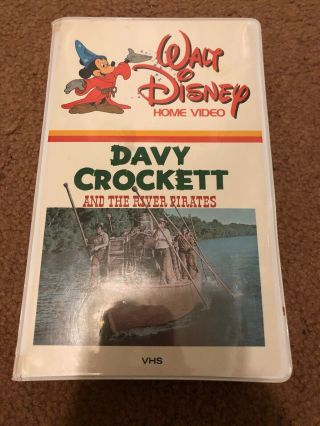 Disney - Davy Crockett And The River Pirates (27vs) Vhs Rare/htf