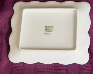 STUNNING EXTREMELY RARE SHELLEY DAINTY SQUARE ROSEBUD BUTTER CHEESE DISH W/COVER 6