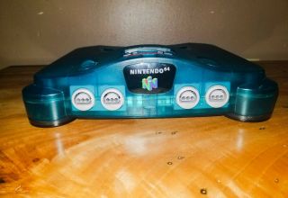 RARE Funtastic Ice Blue Nintendo 64 N64 Bundle,  Game,  Controllers,  Expansion Pack 3