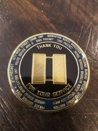 Rare Nypd Challenge Coin Nypd George Misfud Captain Coin