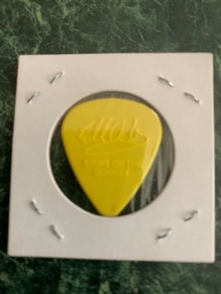 Rare 2004 Eddie Van Halen Prototype Guitar Pick - Yellow