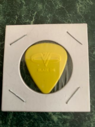 Rare 2004 Eddie Van Halen Prototype Guitar Pick - Yellow 2