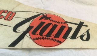 Rare,  Vintage early 1960s San Francisco Giants Home Run Pennant, 4