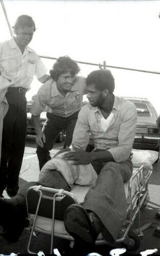 Randolph Mantooth Kareem Abdul - Jabbar Emergency Rare 1975 Nbc Tv Photo Negative