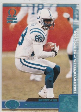2000 Pacific Omega Marvin Harrison 58 Platinum Blue Rare Indianapolis Colts